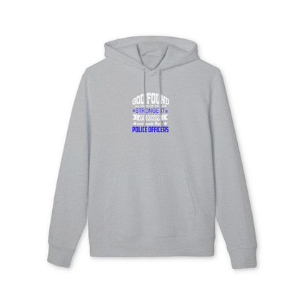 God Found the Strongest Women Police Officers Hoodie - Inspirational Thin Blue Line Pullover