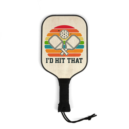 Pickleball Paddle Set – Retro "I'd Hit That" Pickleball Kit (2 Paddles + 2 Balls)