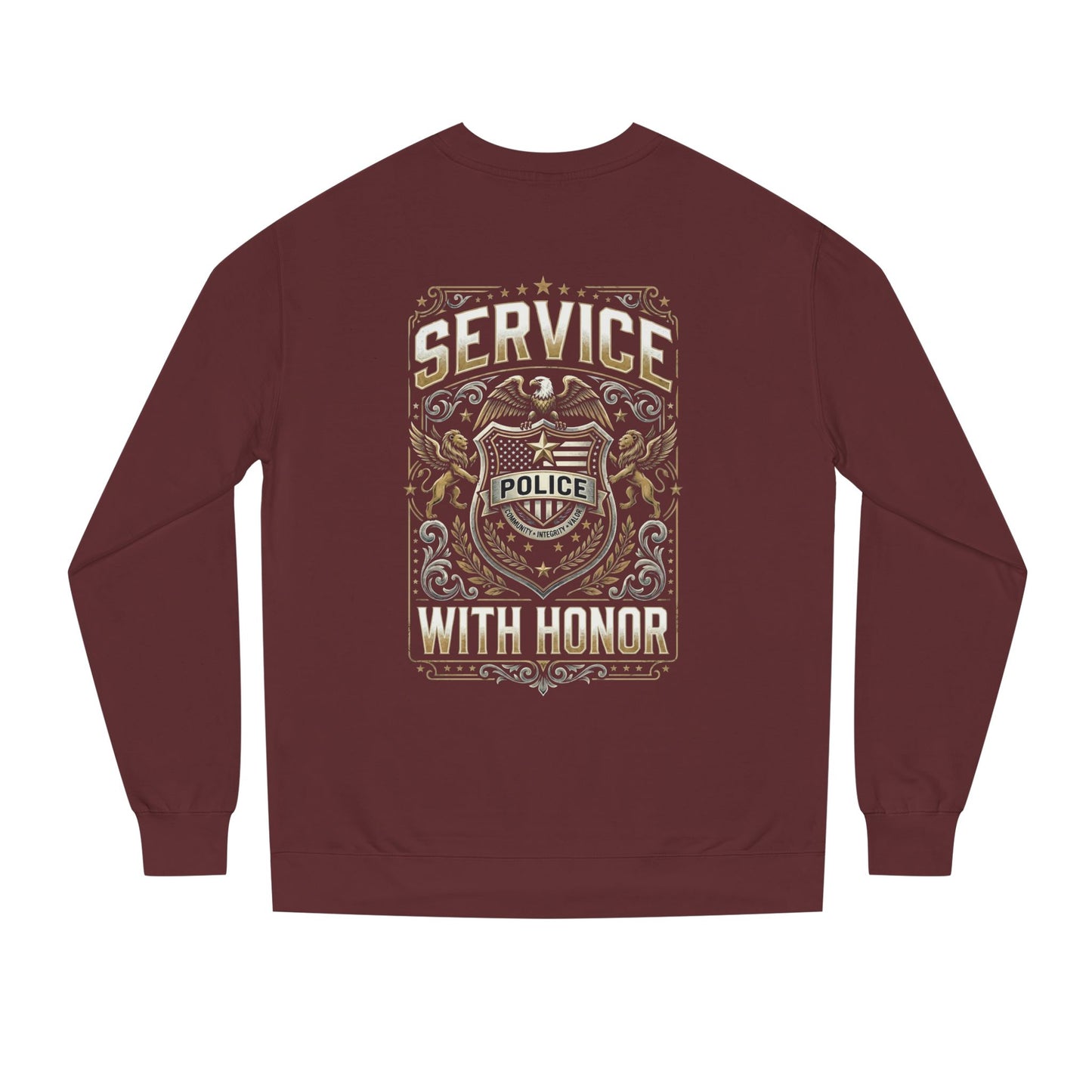 Police 'Service With Honor' Crewneck Sweatshirt