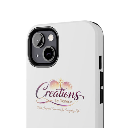 Creations by Donece Soft-Touch Tough Phone Case — Faith-Inspired Logo Protective Cover