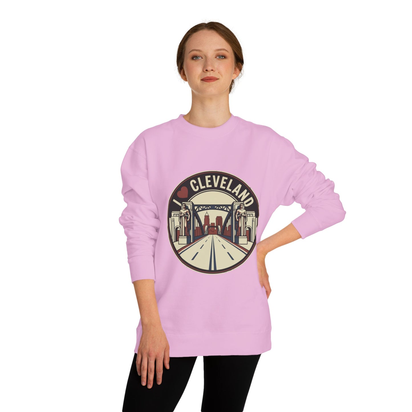 Cleveland Skyline Sweatshirt — I  Cleveland Retro City Crewneck