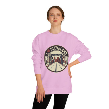 Cleveland Skyline Sweatshirt — I  Cleveland Retro City Crewneck