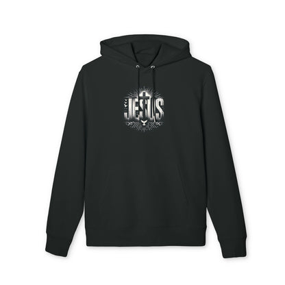 Christian Jesus Graphic Hoodie — Faith Cross & Dove Design
