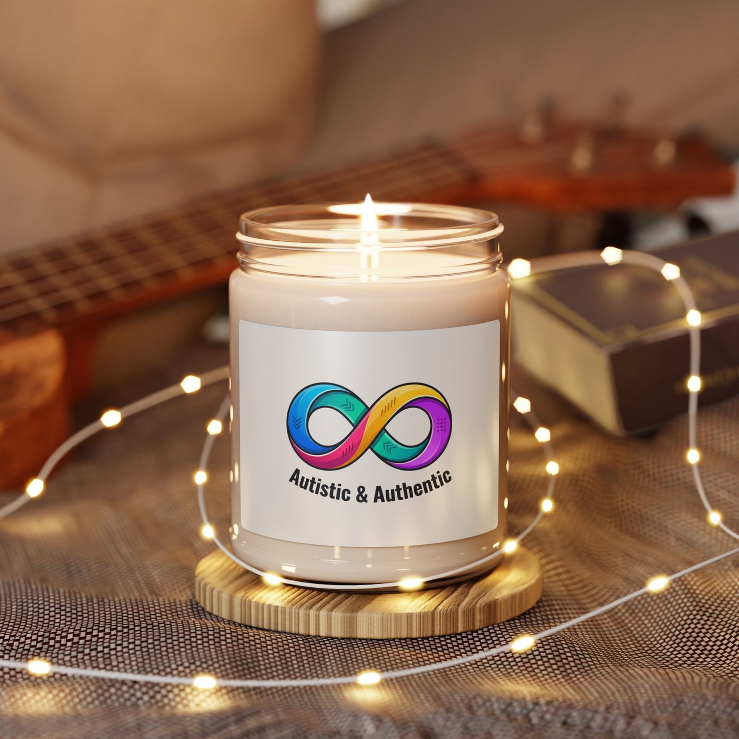 Autistic & Authentic Soy Candle, Neurodiversity Pride, Sensory-Friendly