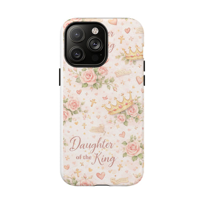 Daughter of the King Floral Phone Case — Tough Magnetic Protective Cover