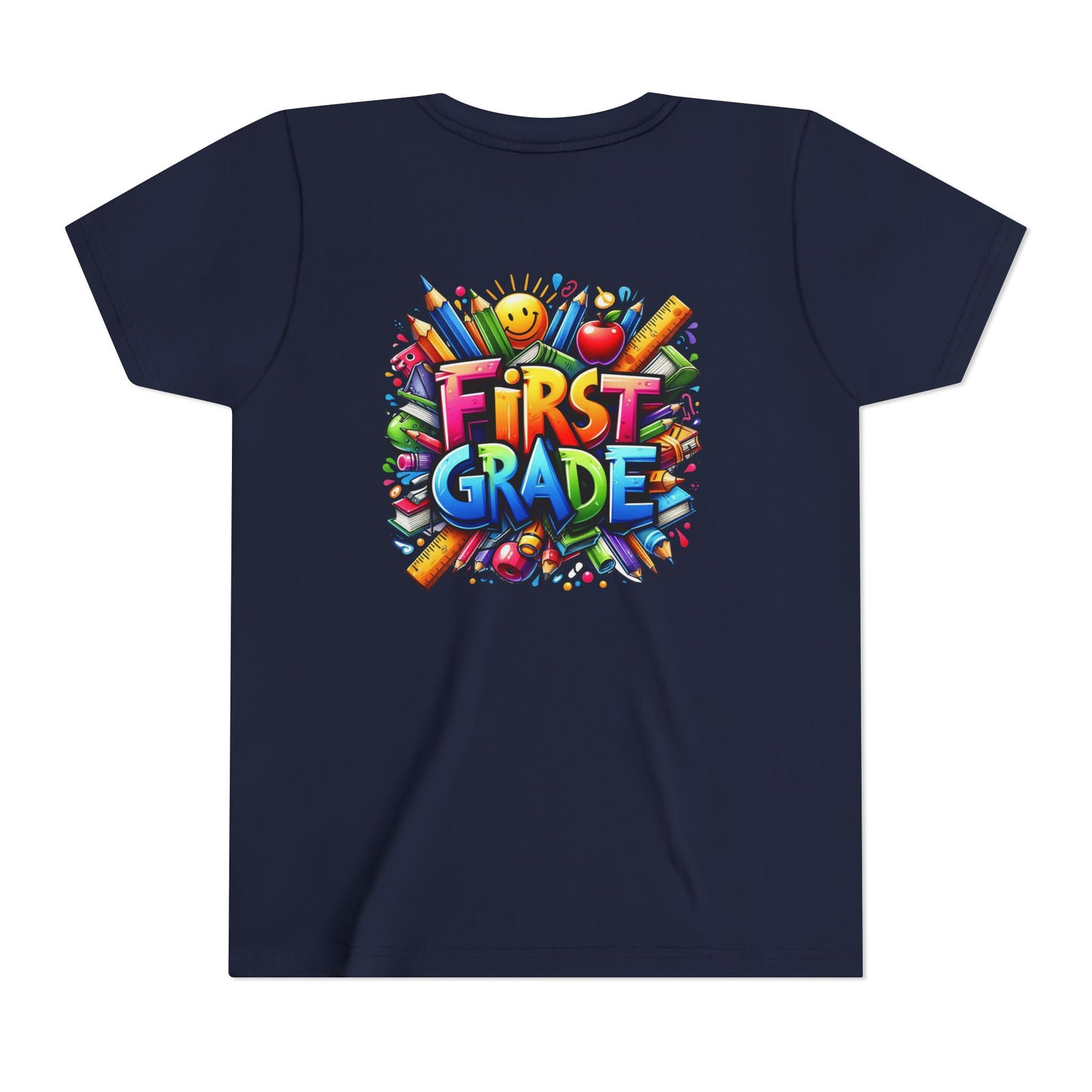 First Grade Kids Tee — Colorful Back-to-School Shirt for Boys & Girls