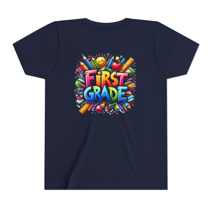 First Grade Kids Tee — Colorful Back-to-School Shirt for Boys & Girls