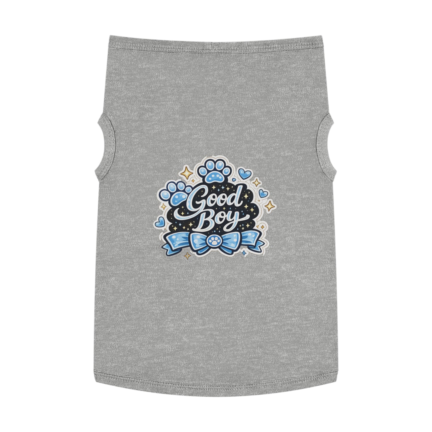 Good Boy Dog Tank Top — Cute Paw Print Pet Shirt