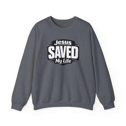 Jesus Saved My Life Crewneck Sweatshirt