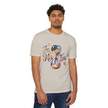 I'm His Time T-Shirt — Inspirational Christian Hourglass Design