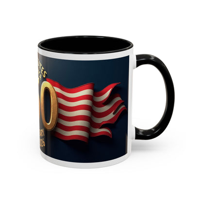 250th Anniversary Coffee Mug — United States of America 1776–2026 Patriotic Accent Mug