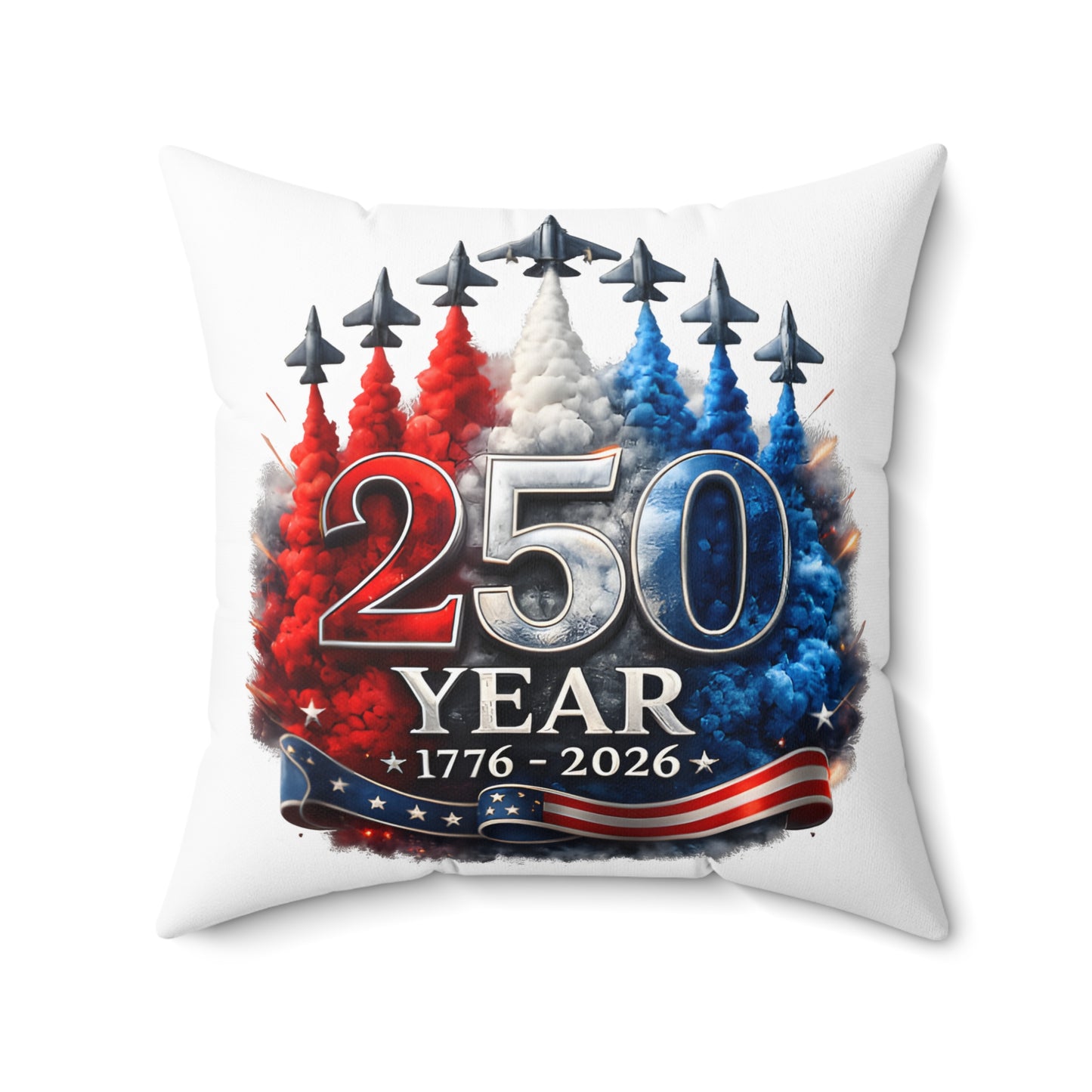 Spun Polyester Square Pillow