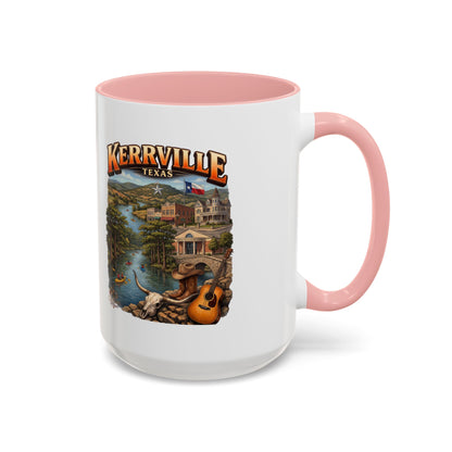 Kerrville Texas Souvenir Coffee Mug — Scenic Riverfront Design (11/15oz)
