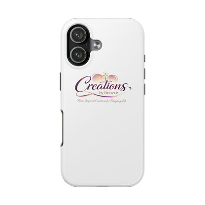 Creations by Donece Soft-Touch Tough Phone Case — Faith-Inspired Logo Protective Cover
