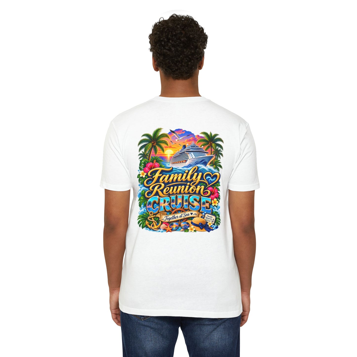 Family Reunion Cruise T-Shirt — Tropical Cruise Crew Tee