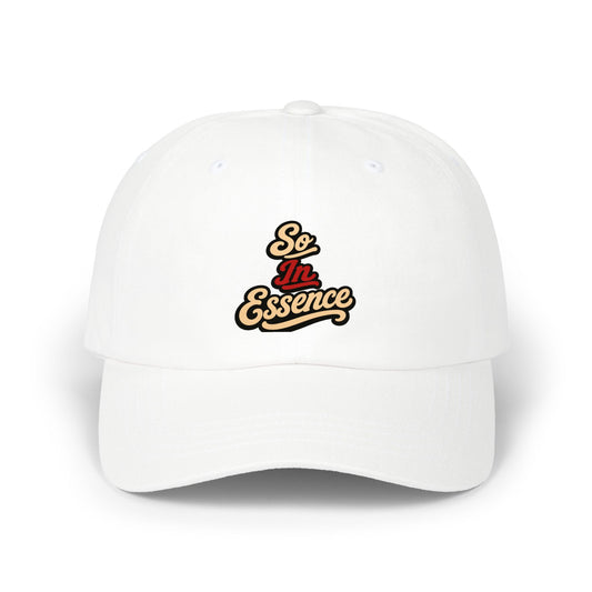 Dad Cap — "So In Essence" Retro Script Embroidered Baseball Hat
