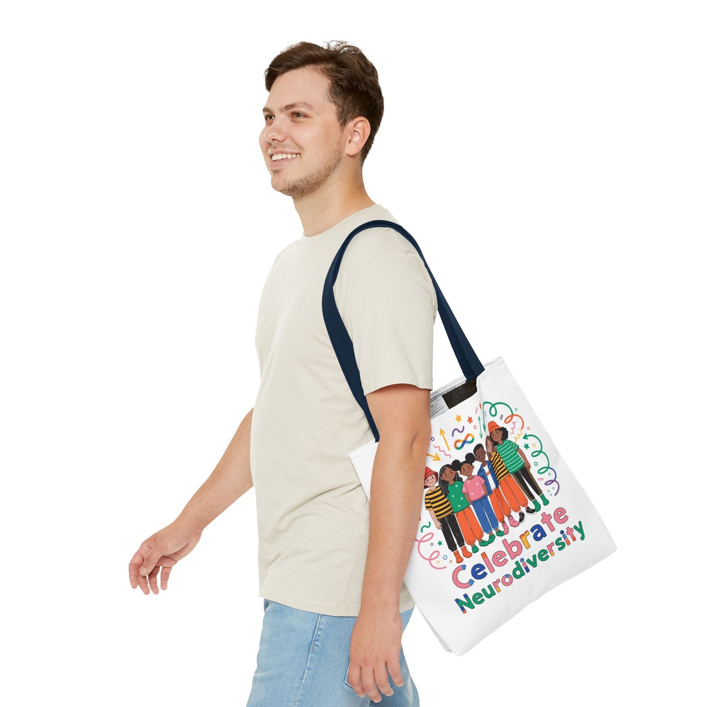 Celebrate Neurodiversity Tote Bag — Inclusive Pride Reusable Shopper