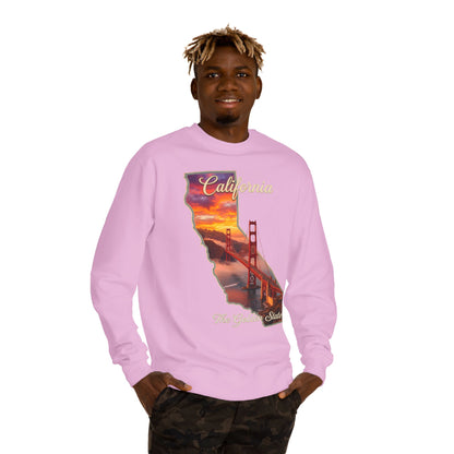 California Golden State Sweatshirt — Golden Gate Sunset Crew