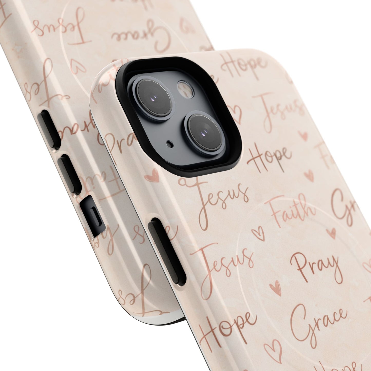 Christian Words Tough Magnetic Phone Case — Hope Pray Grace Jesus Faith
