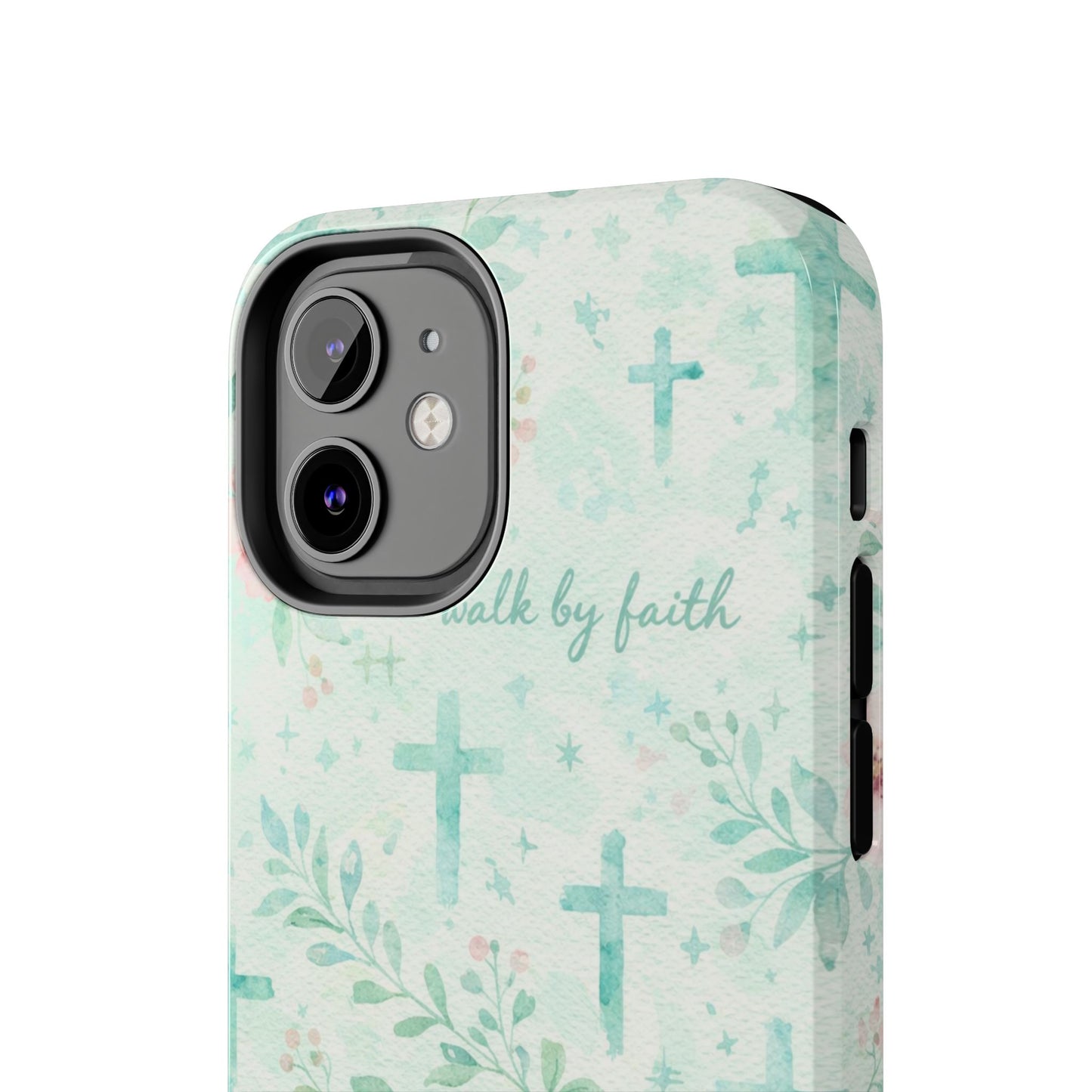 Walk By Faith Phone Case | Christian floral iPhone Case