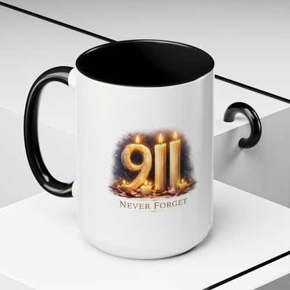 9/11 Never Forget Memorial Coffee Mug