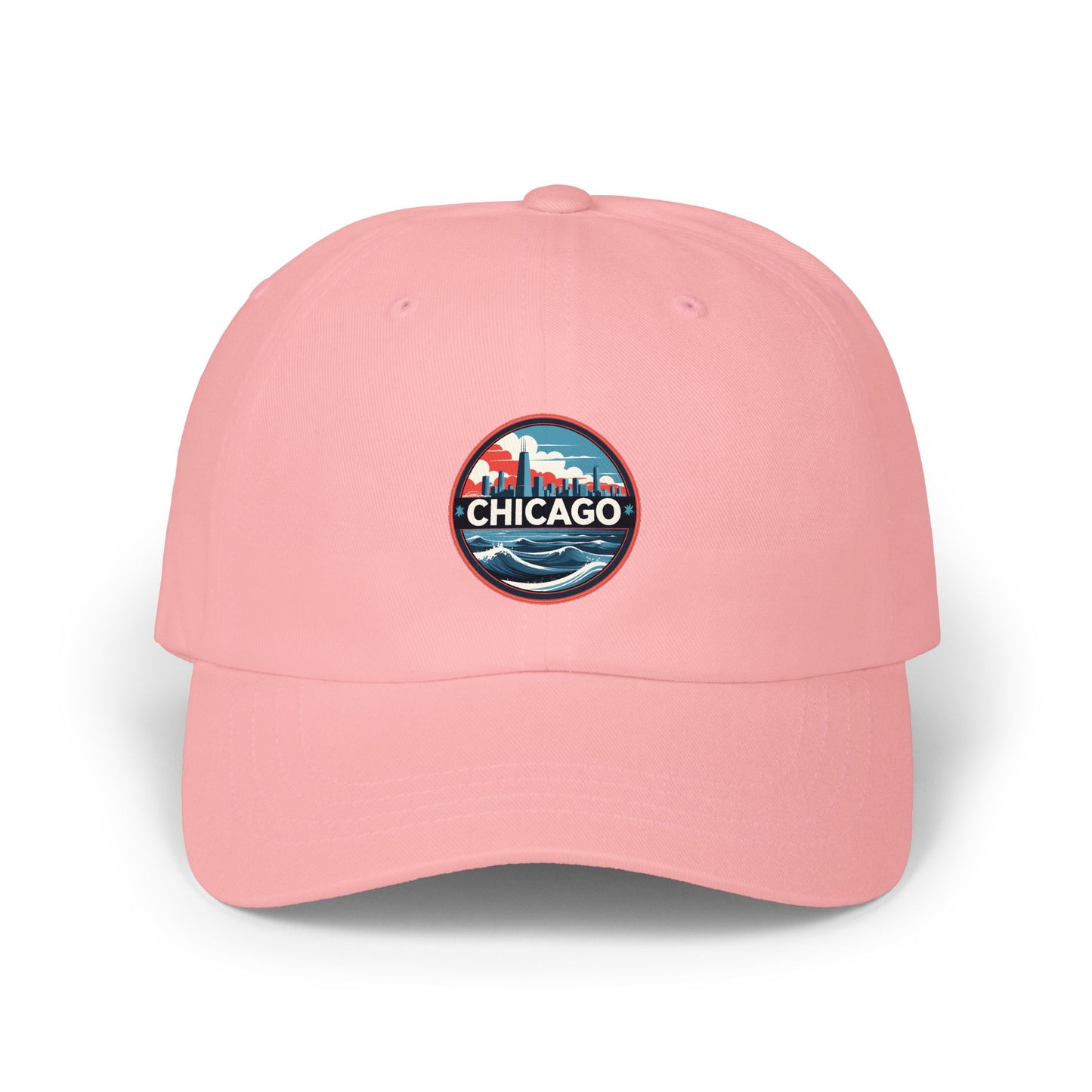 Chicago Patch Dad Cap – Vintage Skyline Embroidered Baseball Hat