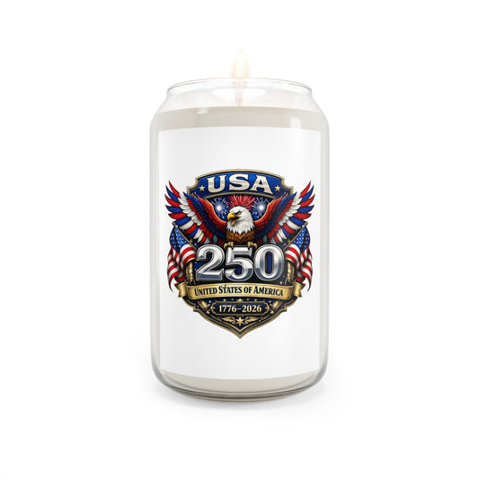 USA 250th Anniversary Soy Candle — Patriotic Eagle 1776–2026 Scented Candle