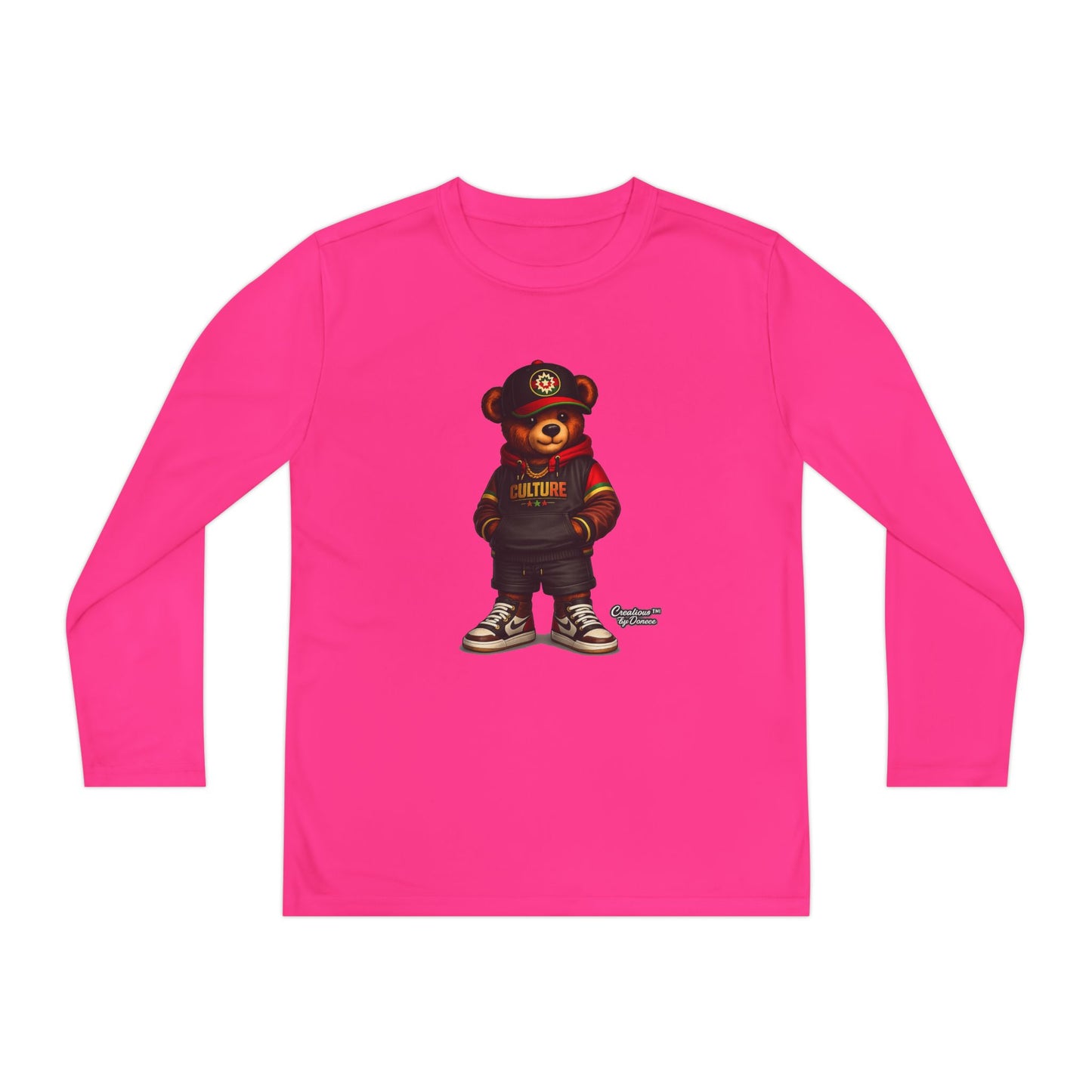 Kids Bear Graphic Long Sleeve Tee — Urban Streetwear Youth Shirt