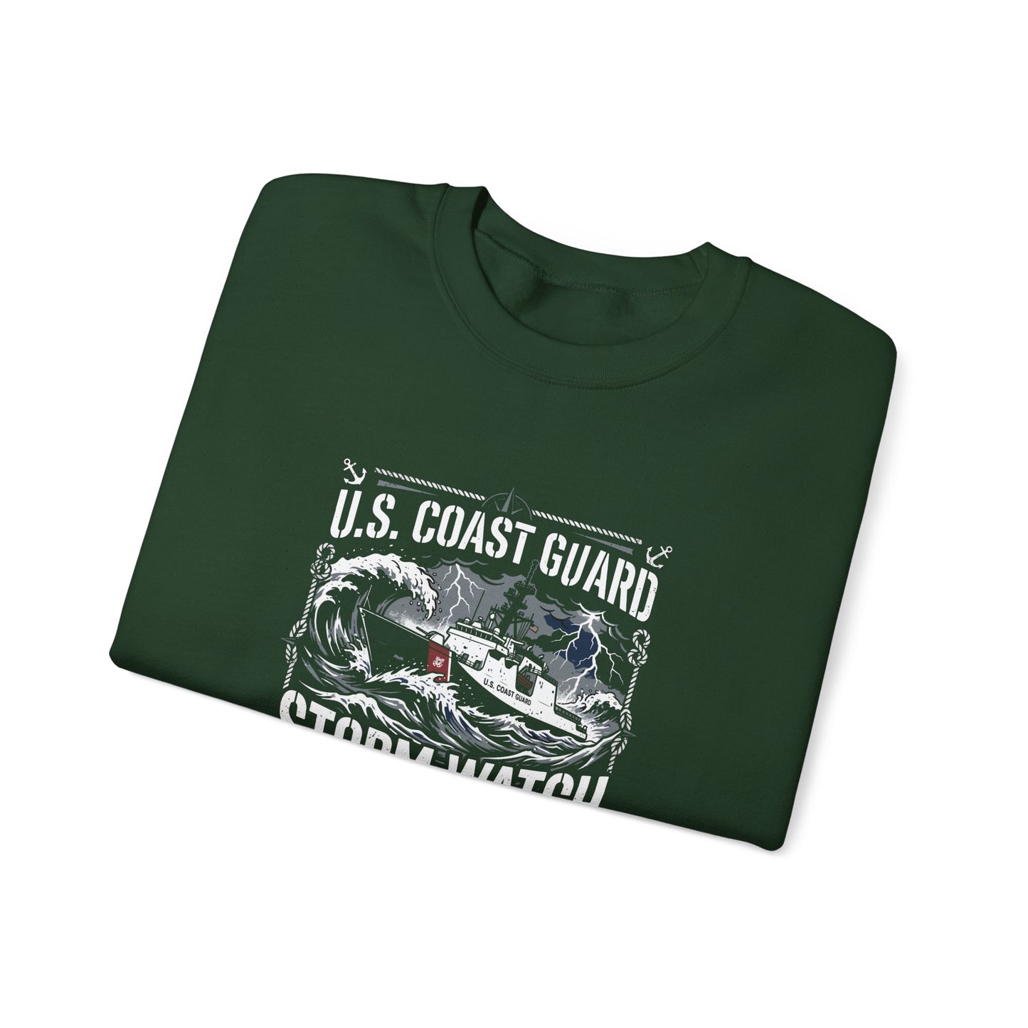 U.S. Coast Guard Storm Watch Semper Paratus  Sweatshirt