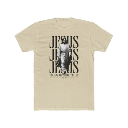 Jesus Typography Graphic Tee — "The Way The Truth The Life" Christian T‑Shirt