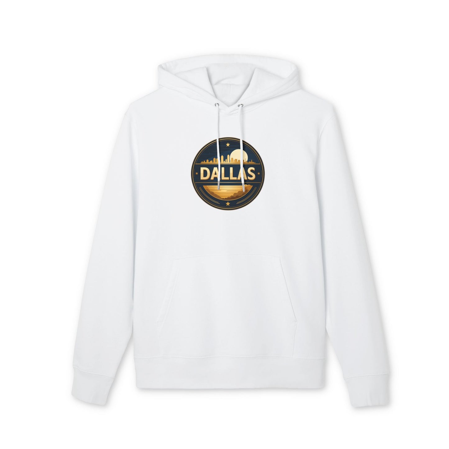 Dallas Skyline Hoodie — Retro City Badge Pullover