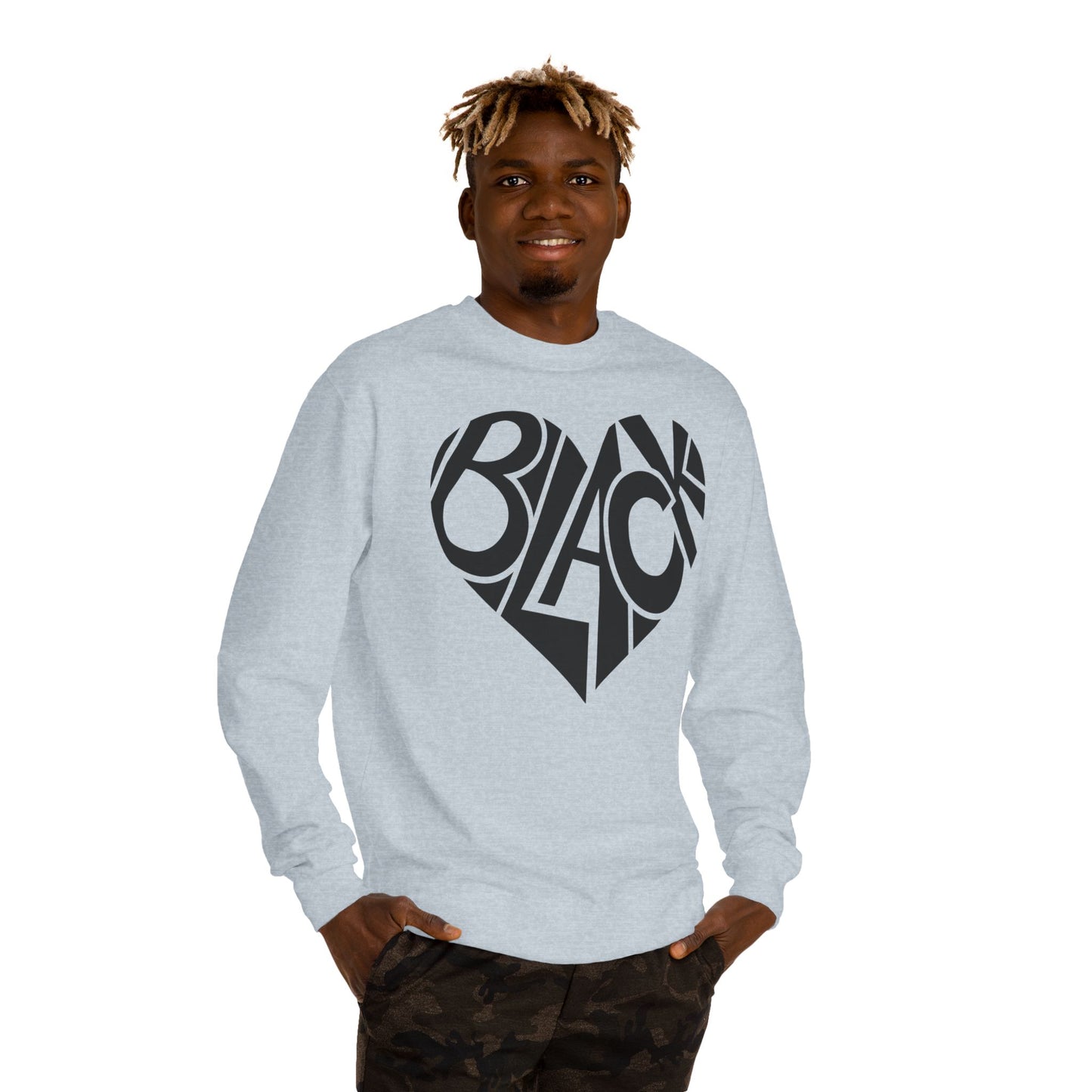 Black Heart Crewneck Sweatshirt