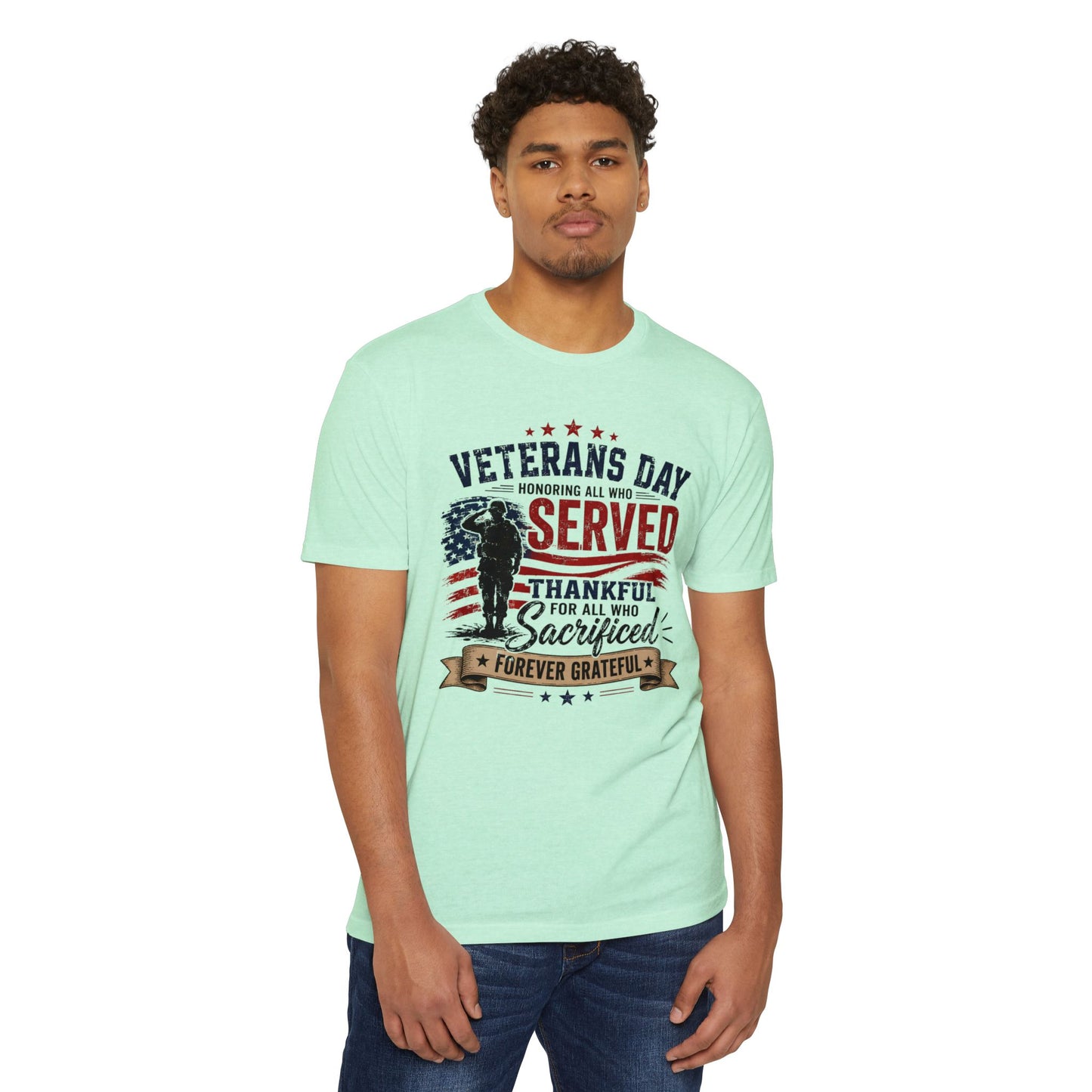 Veterans Day Served Tribute T-Shirt — Thankful & Forever Grateful