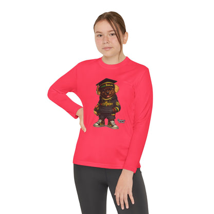 Youth Long Sleeve Tee — Graduation Bear Design