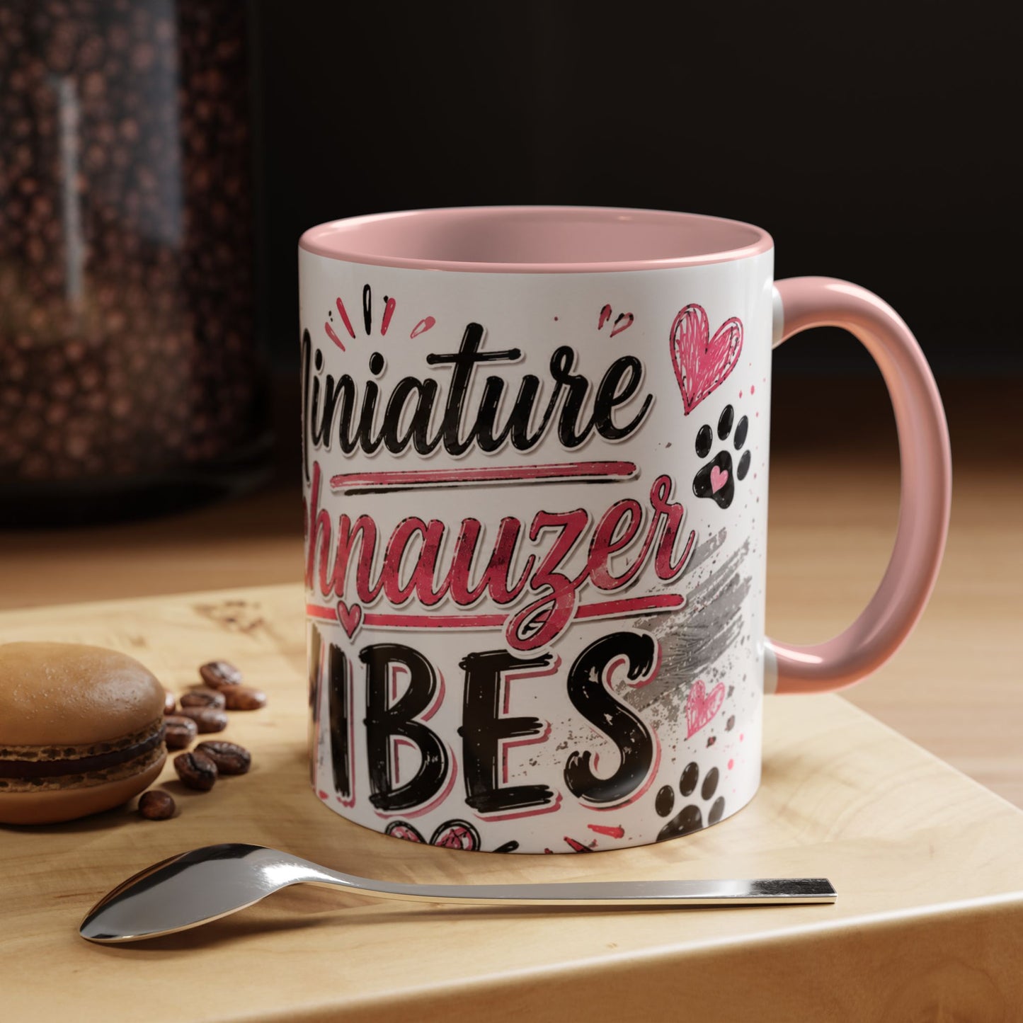 Miniature Schnauzer Vibes Accent Coffee Mug – 11/15oz