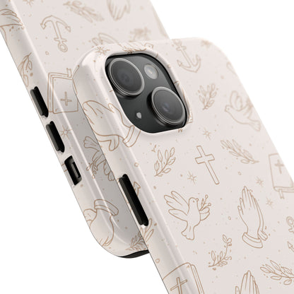 Symbols of Grace Phone Case | Christian Floral iPhone Case