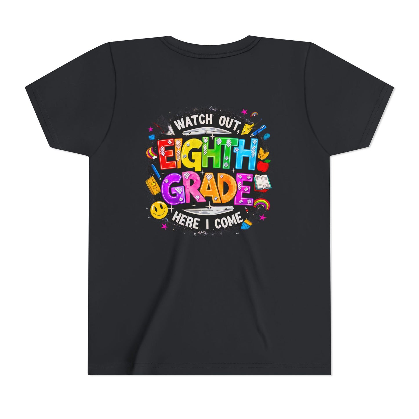 Eighth Grade Kids T‑Shirt — "Watch Out, Eighth Grade Here I Come" Back-to-School Tee