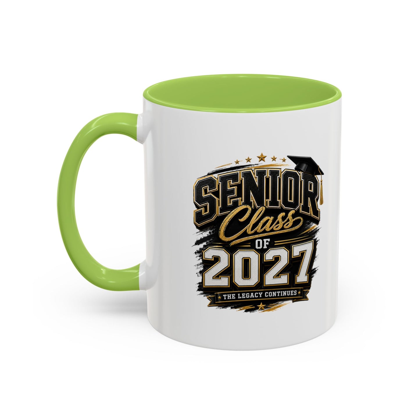 Senior Class of 2027 Accent Coffee Mug — Graduation Gift