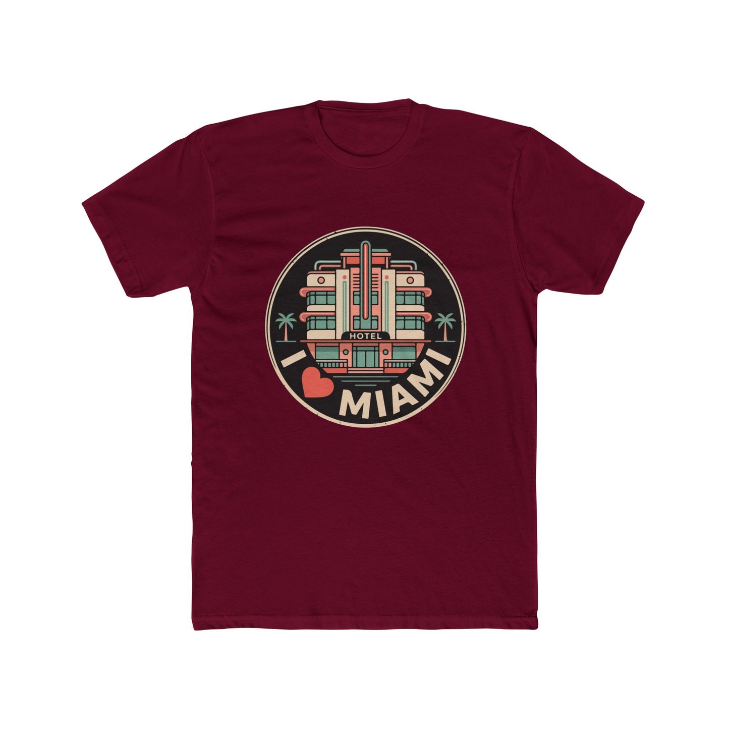 Miami Art Deco T‑Shirt — I  Miami Retro Travel Tee