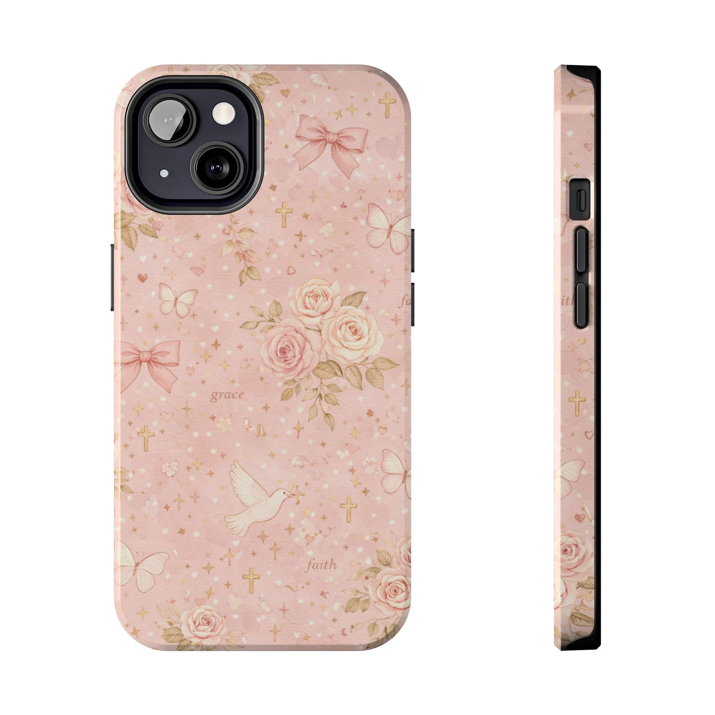 Grace Faith Phone Case | Christian floral iPhone Case
