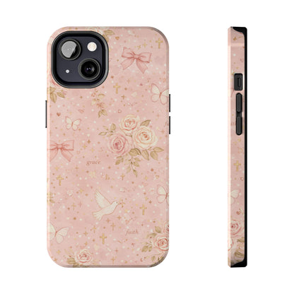 Grace Faith Phone Case | Christian floral iPhone Case
