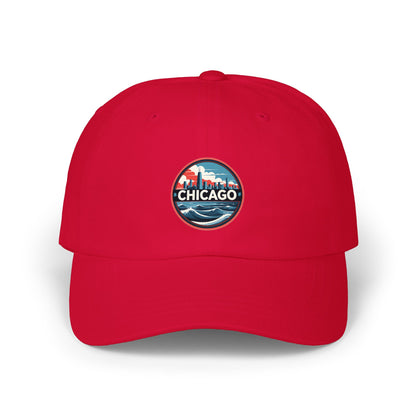 Chicago Patch Dad Cap – Vintage Skyline Embroidered Baseball Hat