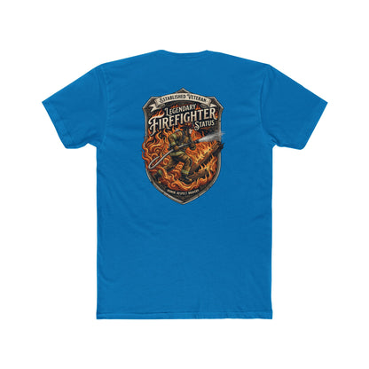 Firefighter Badge T-Shirt — Legendary Firefighter Status Graphic Tee