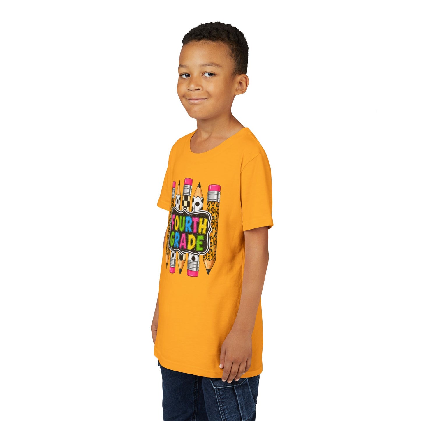 Fourth Grade Pencil Kids Tee – Back to School Youth Shirt