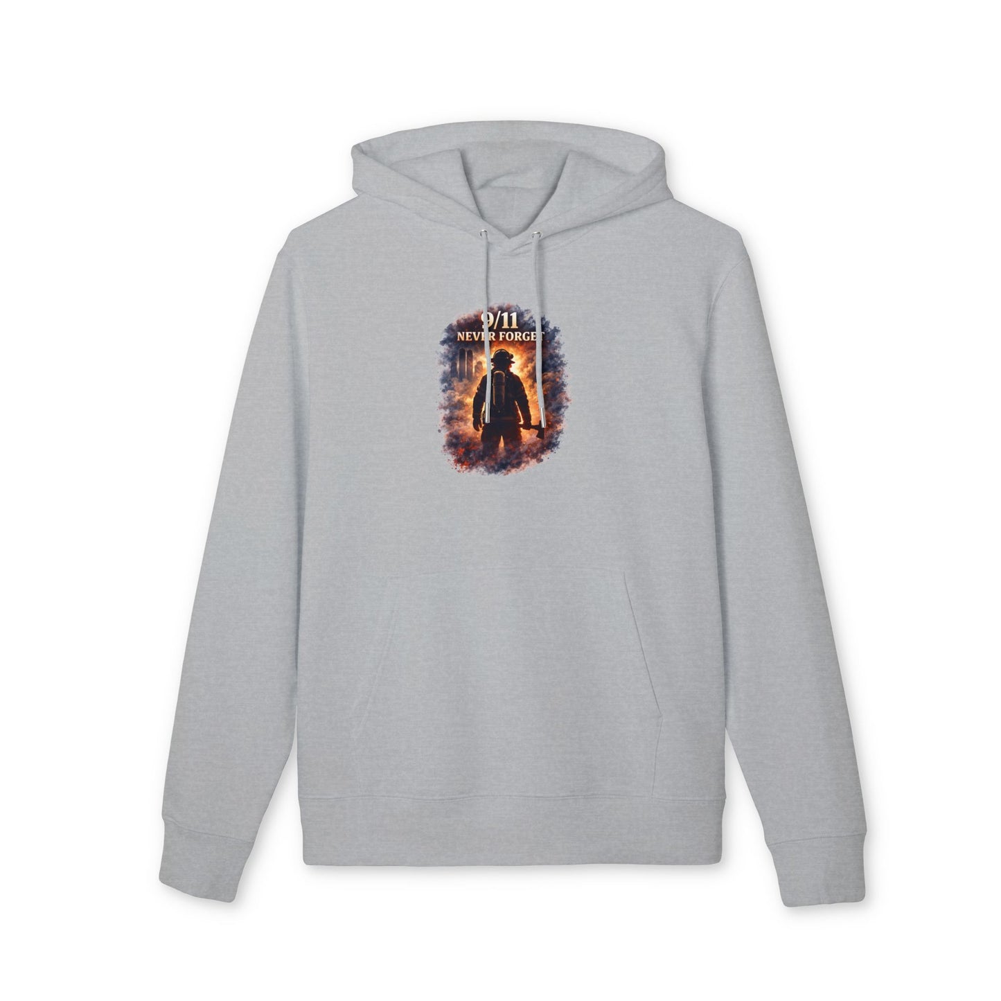 9/11 Never Forget Hoodie — Firefighter Tribute Pullover