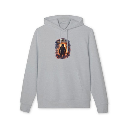 9/11 Never Forget Hoodie — Firefighter Tribute Pullover