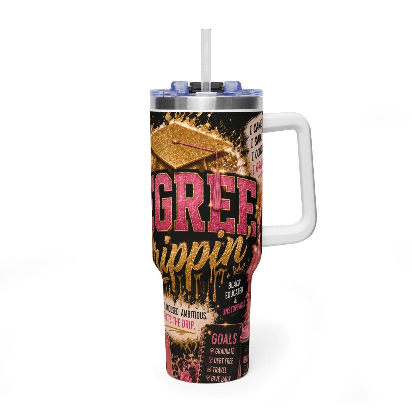 40oz Degree Drip Vacuum Tumbler – HBCU Inspired Travel Mug