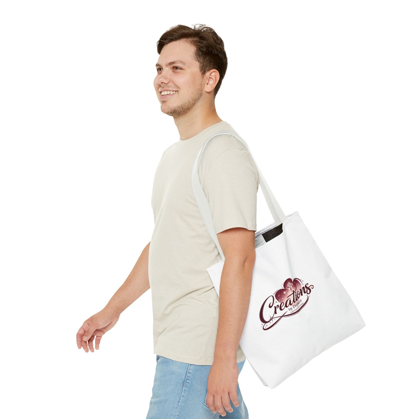 Creations Floral Logo Tote Bag – Branded Reusable Shopping & Gift Tote