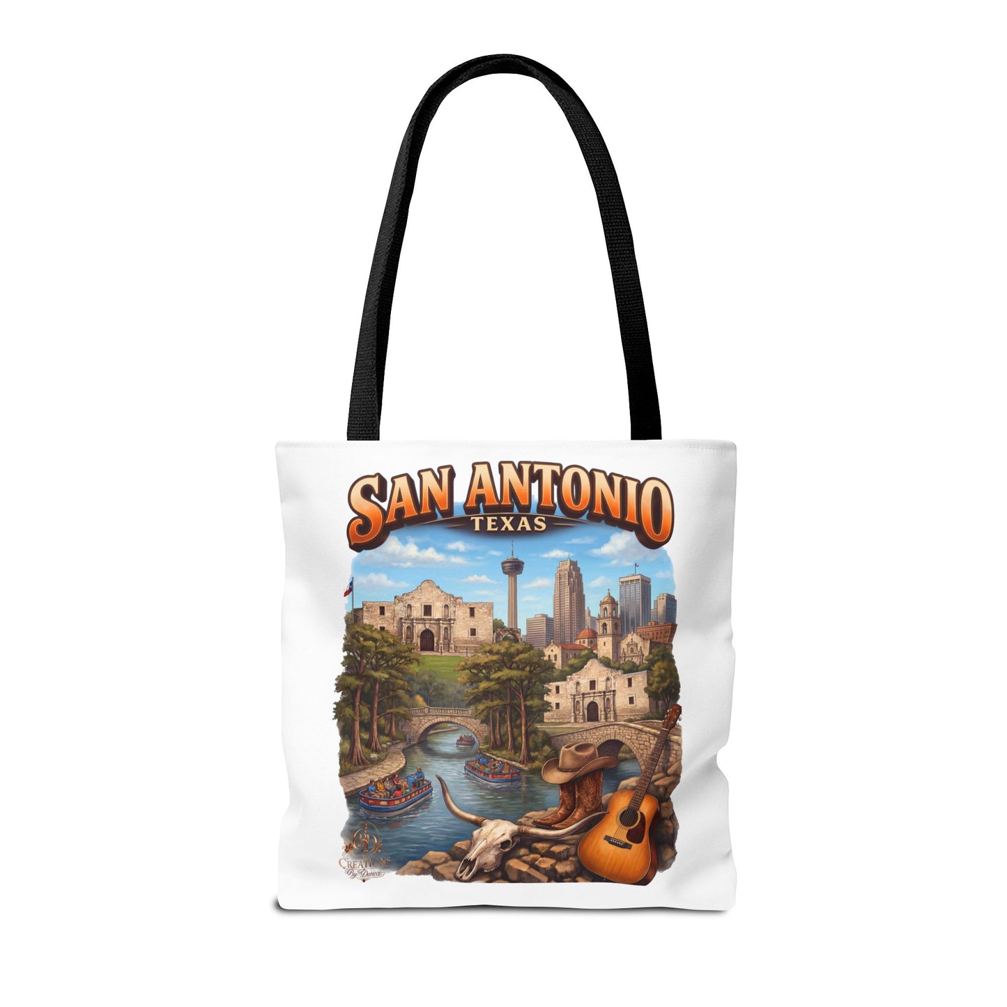 San Antonio Texas Tote Bag — Riverwalk Landmark Travel Souvenir
