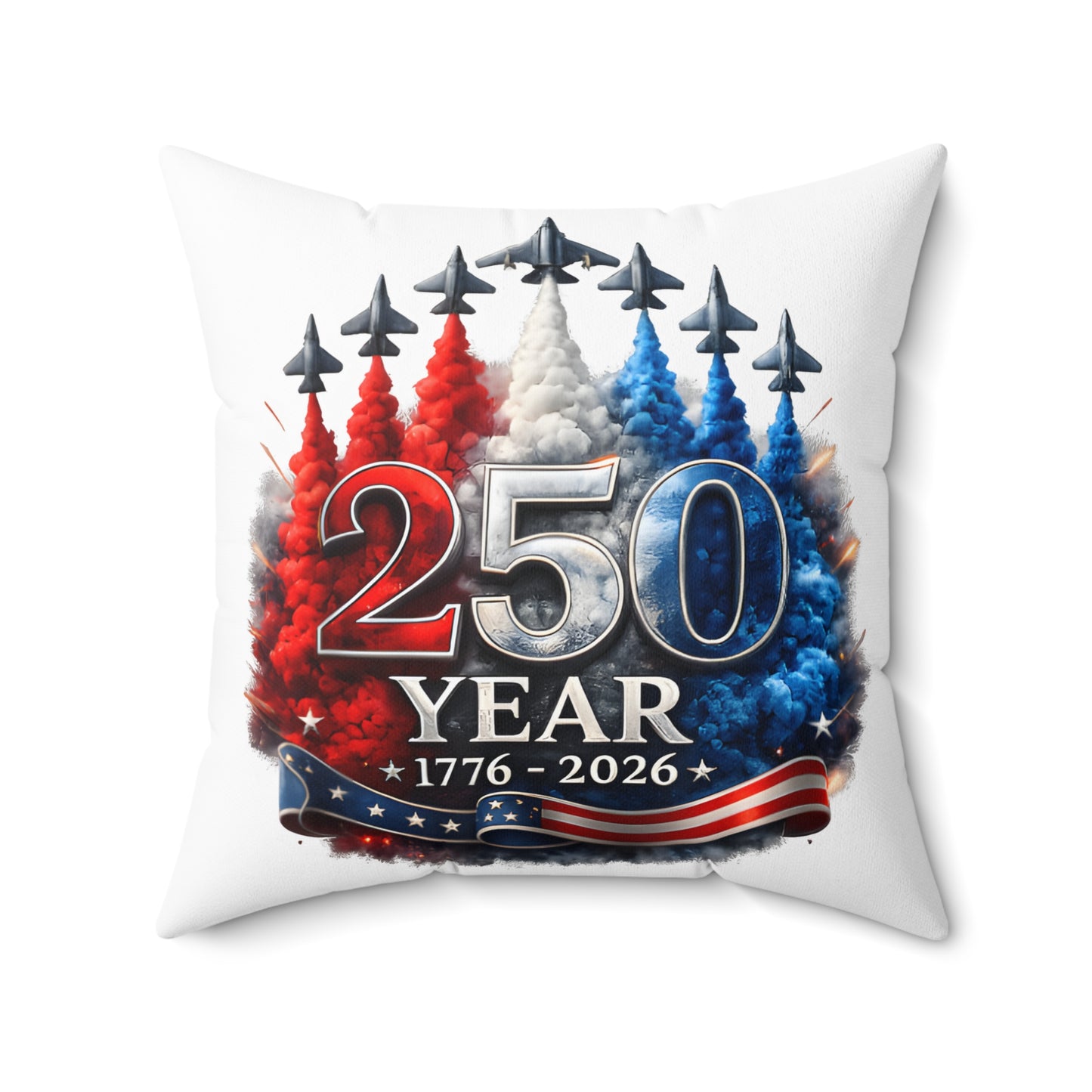 Spun Polyester Square Pillow
